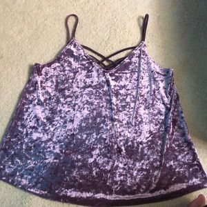 American Eagle velvet top